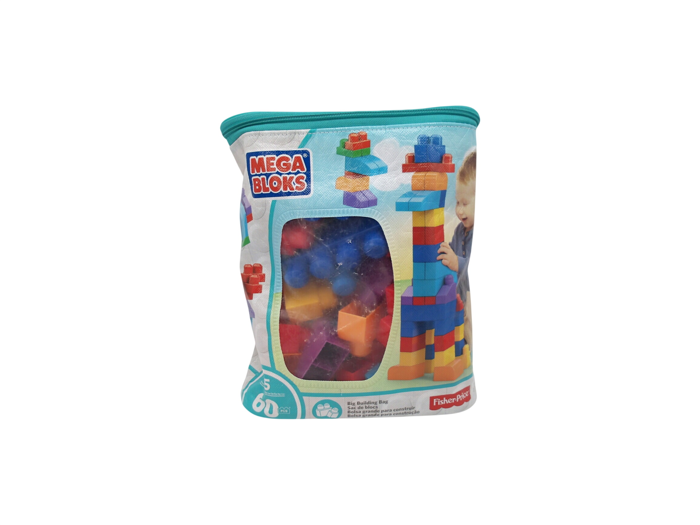 Mega Bloks - Sac medium 60 briques  Très bon état -  reconditionné disponible sur Label Emmaüs